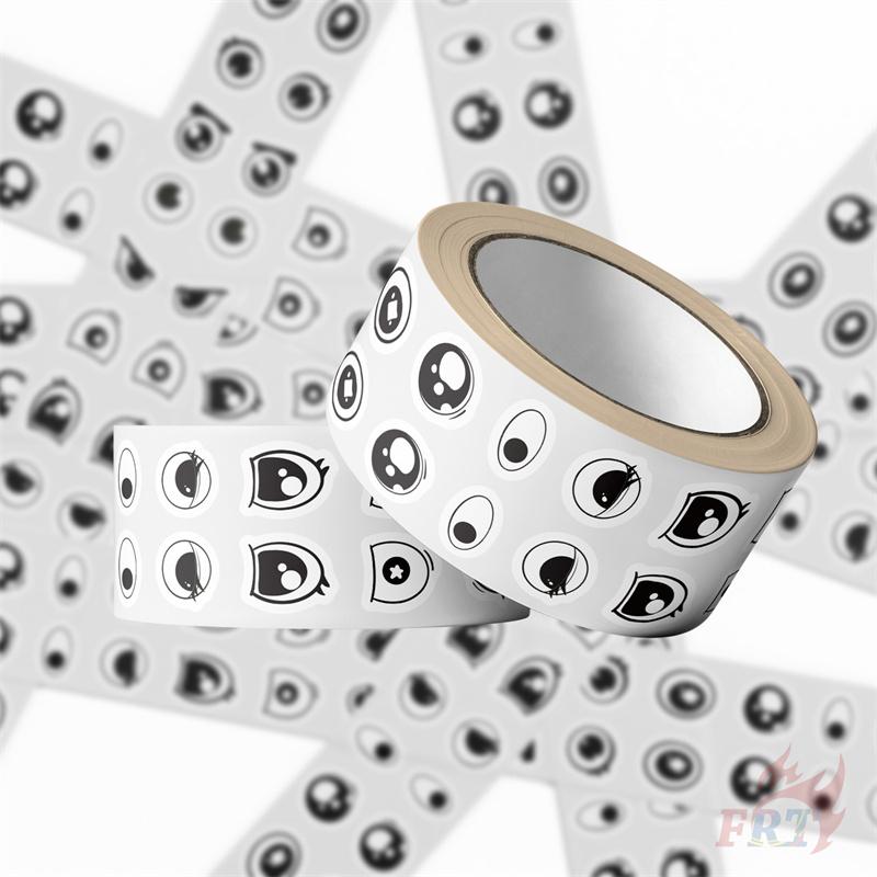 500Pcs/Roll Q Eyes Emoji Kids Rewards Stickers - DIY Scrapbooks Album Decor Sealing Label Decals