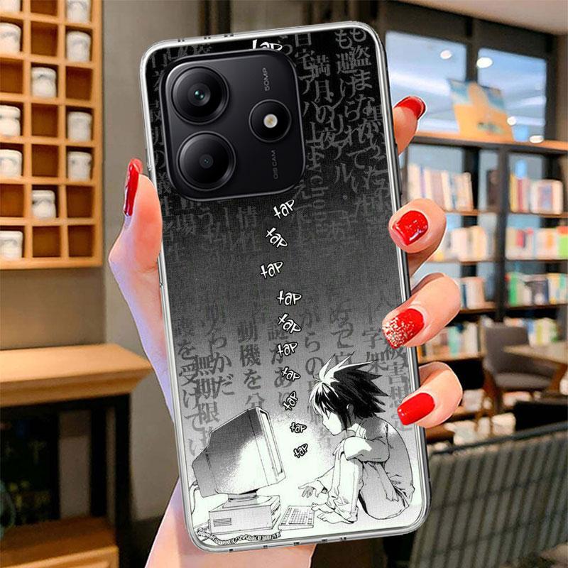 Чехол для телефона N-Note D-Death L Lawliet для Xiaomi Redmi Note 15 14 13 12 11 10 Pro Plus 14S 12S 11S 11T 11E 10S Мягкий чехол-бампер R