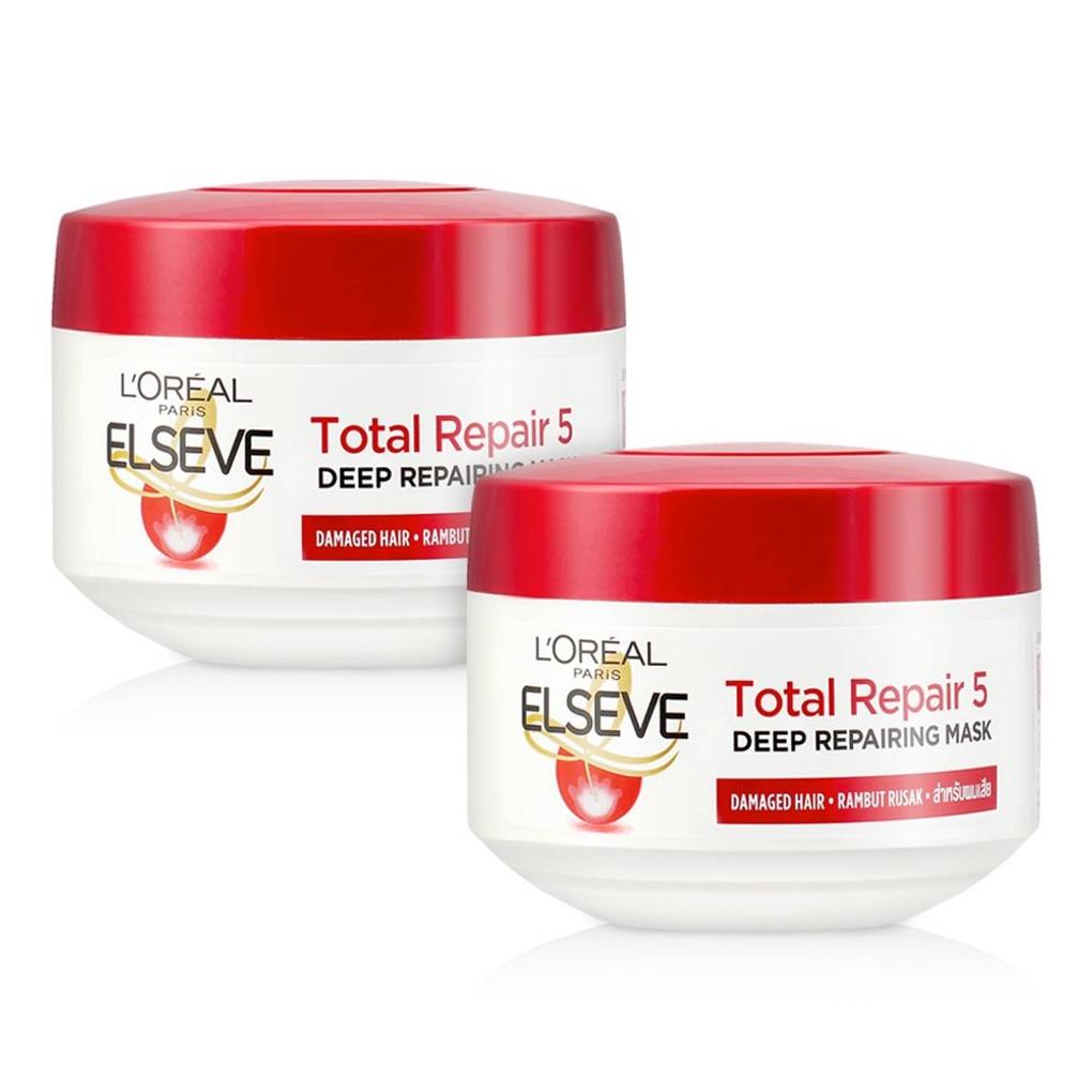 L'Oréal Elsev Total Repair 5 Deep Repairing Hair Mask (For Extremely Damaged Hair) 200 X 2