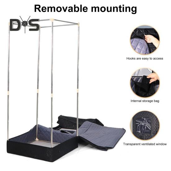 Складная палатка-сауна для помещений с мощным парогенератором, режимом таймера, складная конструкция с двойной молнией, простая сборка, переносная палатка-сауна для домашнего использования