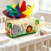 Interactive Baby Montessori Boxes Educational Infant Pull Along Tissue Box Toys  Finger Exercising