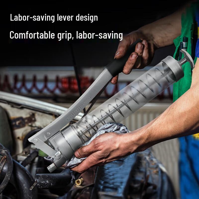 Deli Transparent Manual High-Pressure Grease Gun
