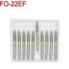 10 шт., стоматологические алмазные боры для полировки зубов, высокоскоростной наконечник FG 1,6 м, Dia-bur Extra Fine FO-22EF