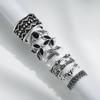 Vintage Leaf Ring 8 Piece Set Fashion Couple Ring Set Simple Ring Popular Female Jewelry