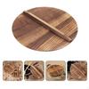 Универсальная деревянная крышка для сковороды с ручкой кухонный аксессуар
