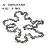 20inch Chainsaw Chain 325 Pitch 0.058 Specification Replacement Drive Saw Parts Link 76DL Guide V1G3
