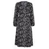 Women Autumn Winter Long Sleeve Print Elegant V-neck Casual A-Line Ankle-Length High Waist Dress