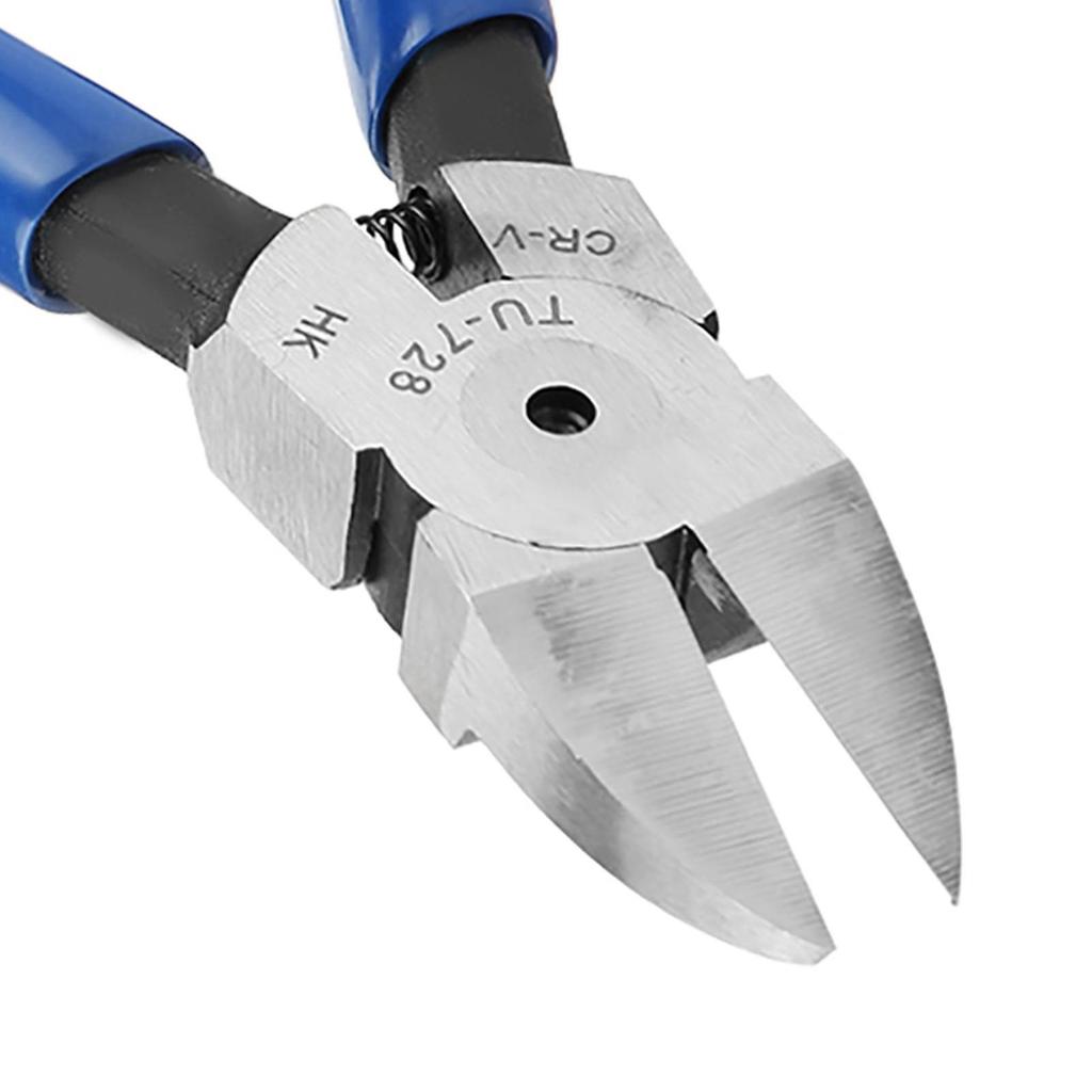 Nippers Wire Cutter Diagonal Pliers Cable Nippers 8inch Blue Diagonal Pliers Cable Nose Cutting Nippers Wire Cutter Tool