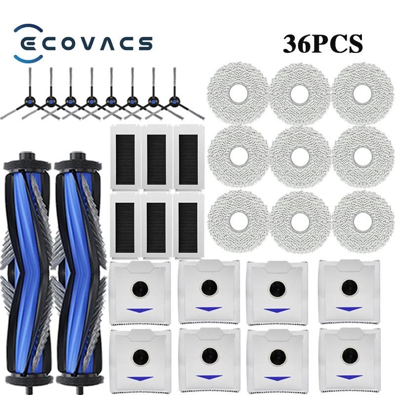 Ecovacs Debot N30 Omni / N30 Pro Omni Робот-пылесос Запчасть Аксессуар Основная боковая щетка HEPA-фильтр Тряпка Мешок для пыли