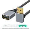 Алюминиевый USB 3.0 удлинитель, папа-мама, для ноутбука, клавиатуры, мыши и флеш-накопителя