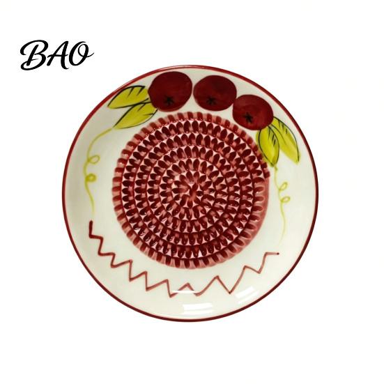 Garlic Paste Maker Ceramic Grater Bowl, Multifunctional Ginger Mincer Plate for Food, Spanish Tomato Roaster Dish, Kitchen Tool Grinder