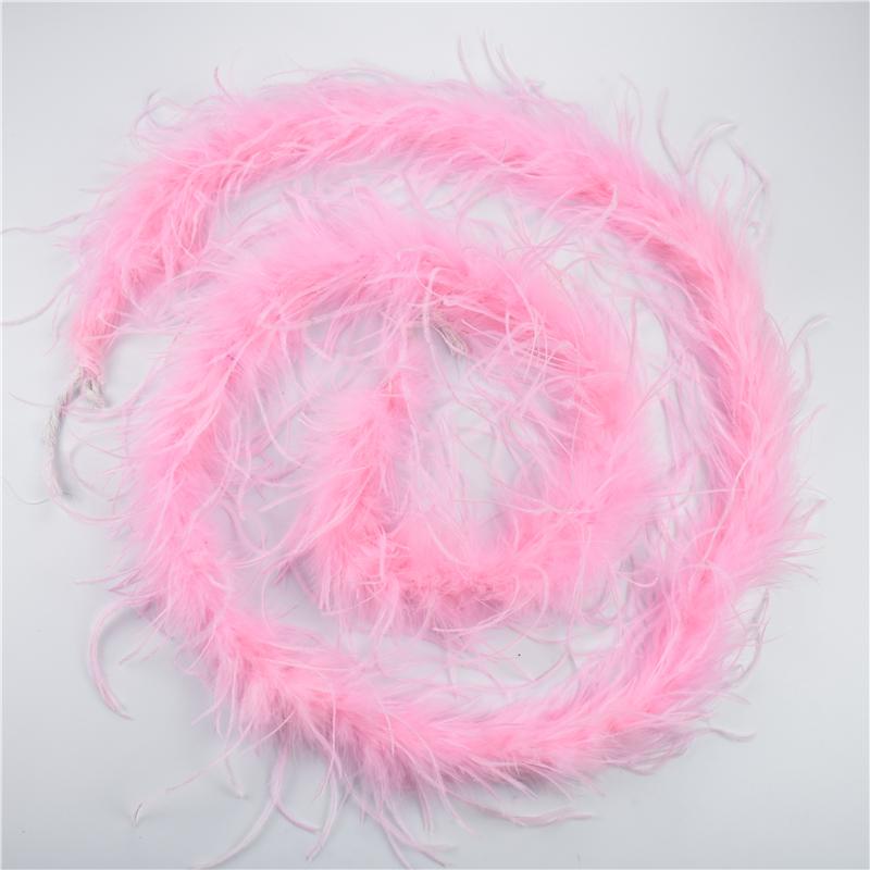 2Meters/Lot Ostrich Feather Boa Decor For Clothes Holiday Decorations Fluffy Feathers Cape Handicraft Accessories Plumas Trims