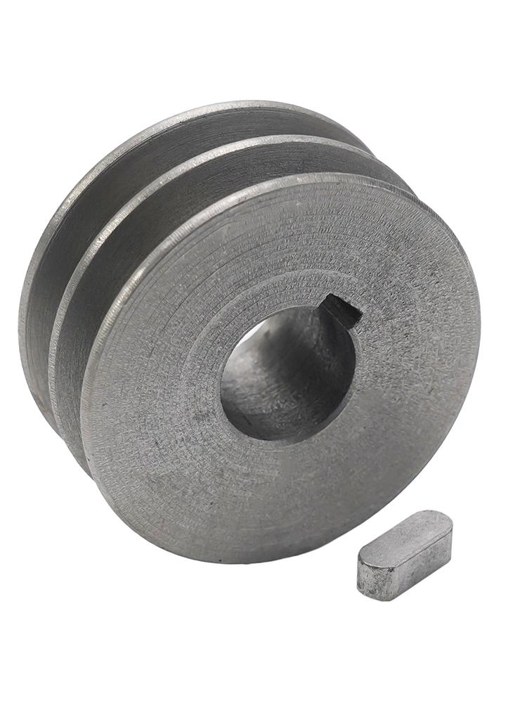 Чугунный шкив клинового ремня Диа 50мм-100 Двухручьевой шкив Аксессуар для электроинструмента