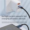 120 Вт USB A на Type C Светодиодный Цифровой Дисплей Быстрая Зарядка Кабель для Данных Нейлоновая Оплетка USB Шнур для Зарядки Type C на Type C PD 6A USB Кабель