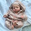 49cm Realistic Reborn Doll Baby Girl Doll -Full Body Silicone Bath Doll 3D Skin with Visible Veins & Hand-Rooted Hair