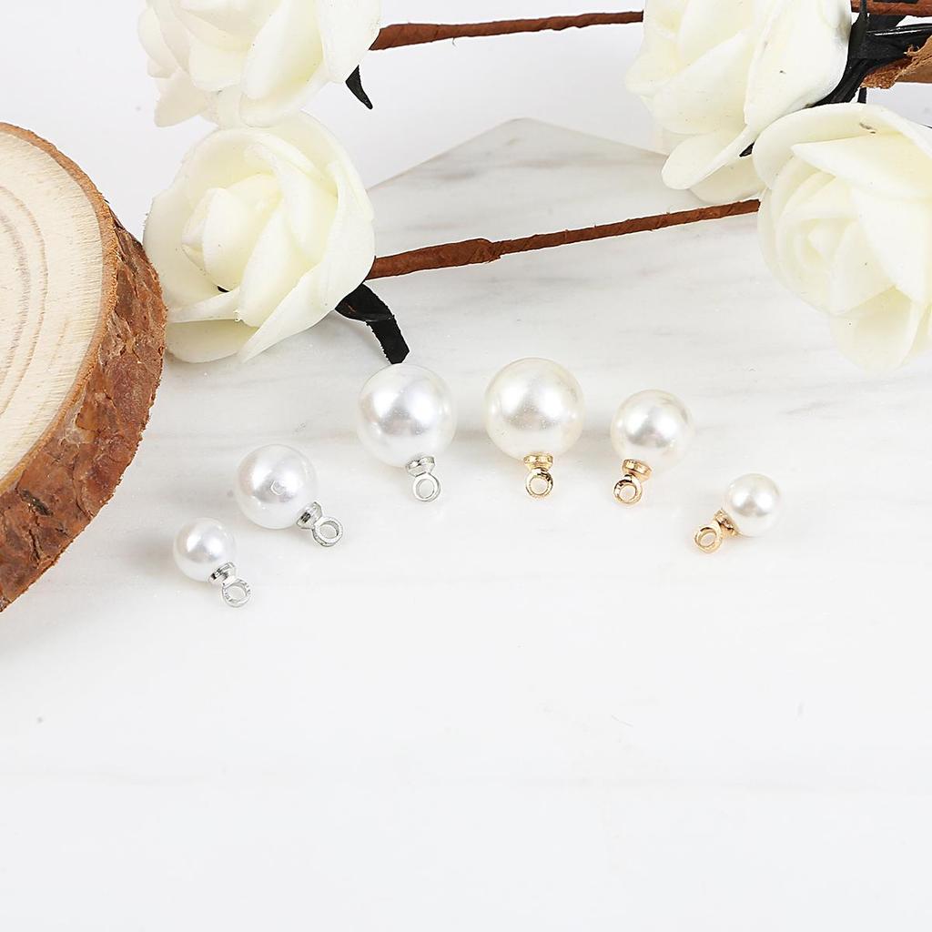 6/8/10 мм круглые пластиковые акриловые бусины белого цвета слоновой кости из АБС-пластика с имитацией жемчуга для изготовления ювелирных изделий