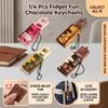 1/4 шт. Симуляция Шоколада Игрушка для Снятия Стресса Гибкая Игрушка-Фиджет Брелок Сенсорная Игрушка для Детей Взрослых Новинка Подвеска на Рюкзак