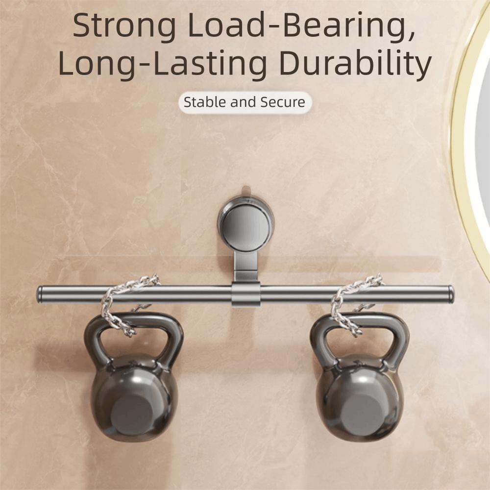 Cream Style No-Drill Towel Bar Punch-free Removable Towel Rack New Suction Cup Towel Rack Kitchen
