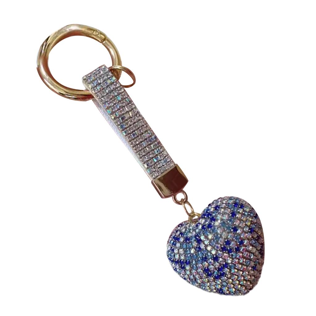 Брелок в виде сердца со стразами, милые украшения, брелок, украшение для рюкзака, сумки, подвеска, подарок для девочек и женщин