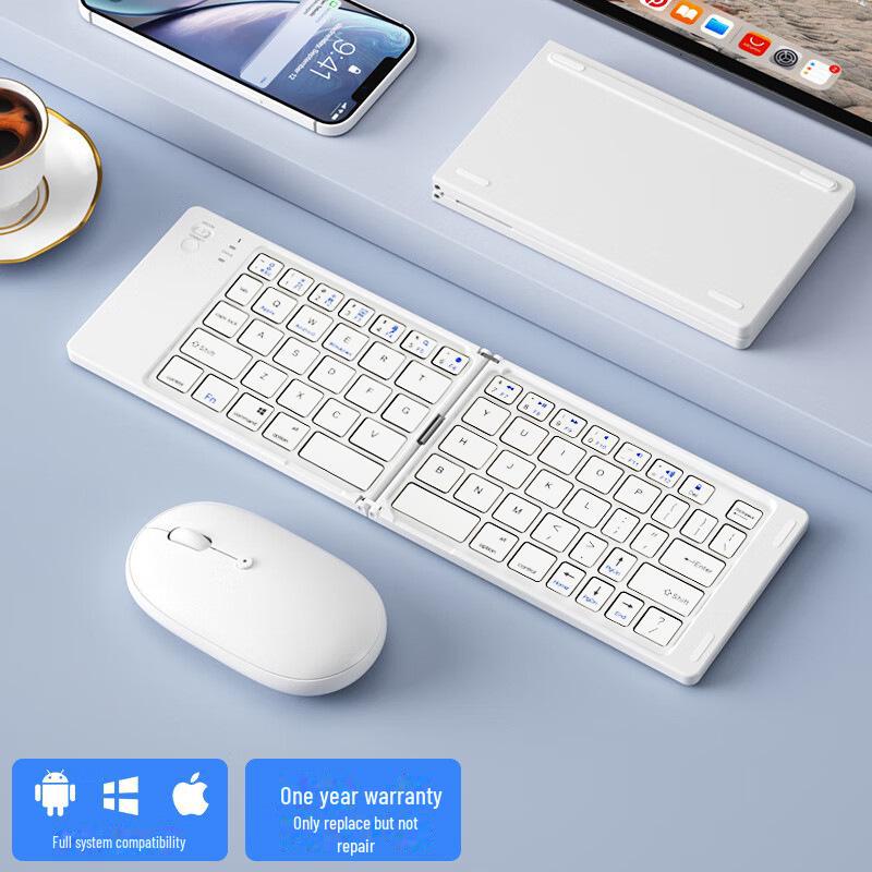 Портативная складная мини-беспроводная Bluetooth-клавиатура для мобильных устройств, планшетов и компьютеров