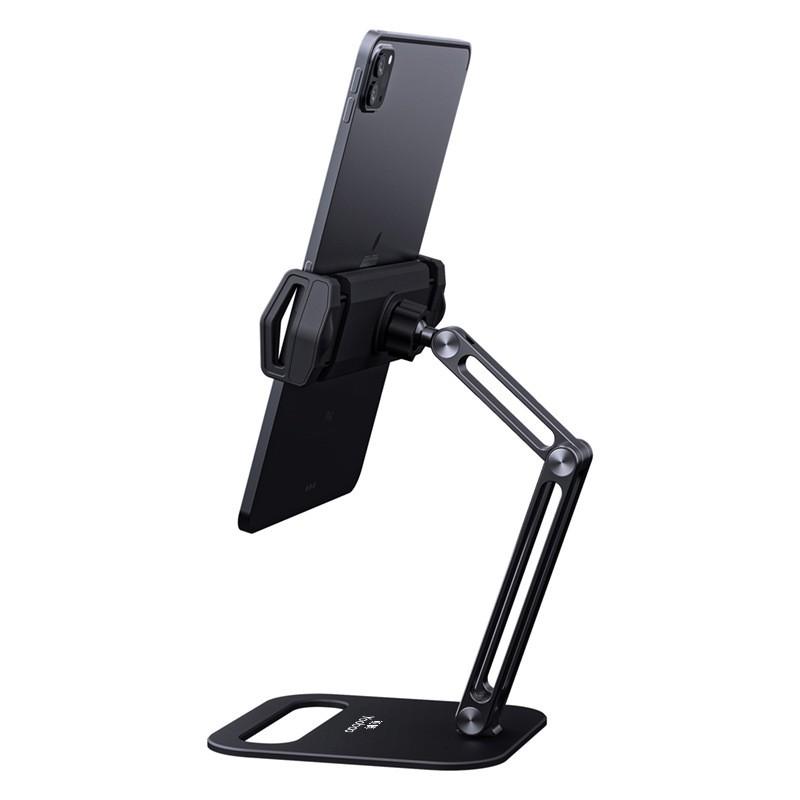 Yoobao YB-P47 Adjustable Desktop Stand Smartphones Tablets Foldable Rotating Aluminum Alloy Holder Universal Mount In White