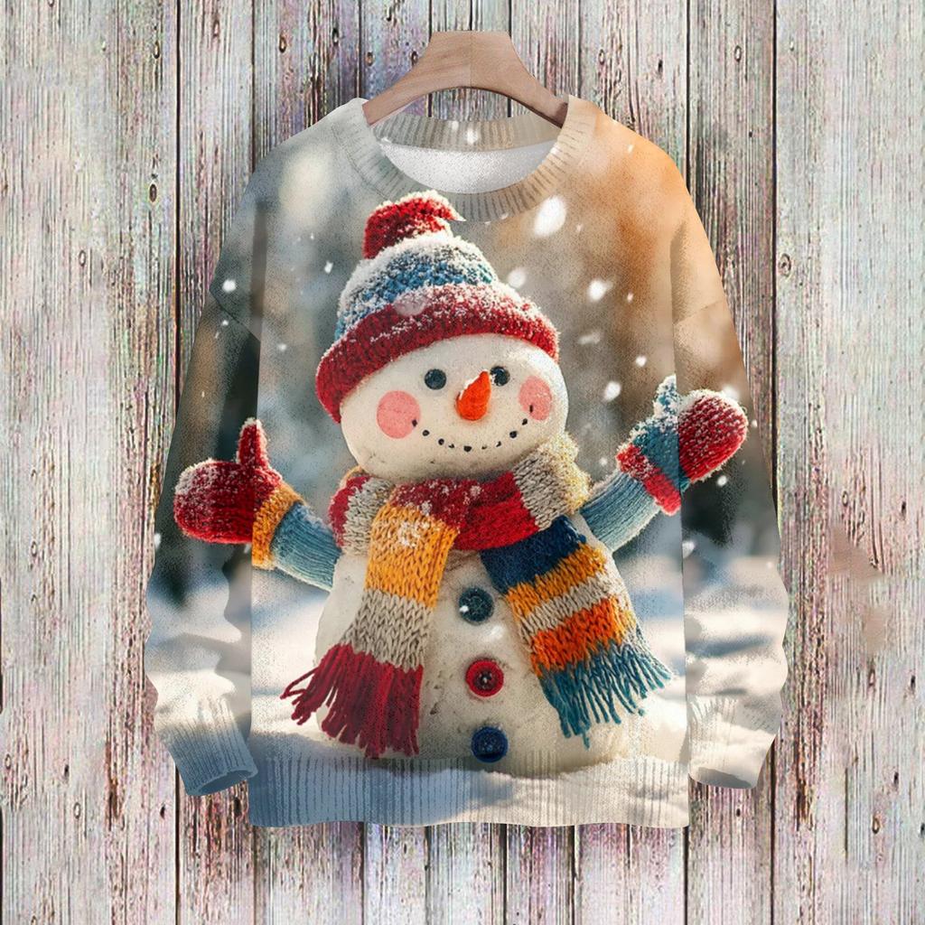 Christmas Sweatshirts For Women Knit Sweater Cute Shirt Fall Crewneck Pullover Tops