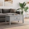  BODO Coffee Table, Grey, 100x55x46 Cm, Solid Pine Wood