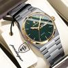 POEDAGAR Original Luxury Man Wristwatch Luminous Waterproof Stainless Steel Men's Clock Date Week Quartz Fashion Watches For Men