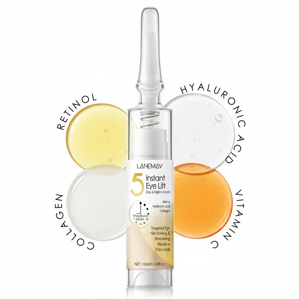 Крем-лифтинг для глаз мгновенного действия-Целевое укрепление и разглаживание кожи вокруг глаз за 5 секунд-Осветляет и разглаживает для отдохнувшего вида-10 г