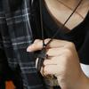 Fashion Cross Pendant Necklace For Men Prayer Stainless Steel Dubai Crux Chain Choker Christ Jewellry