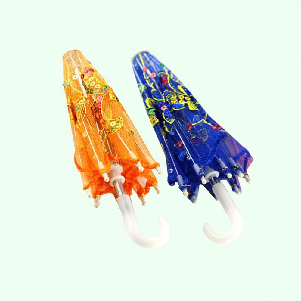 Mini Dolls Kids Gift New Lace Umbrella Embroidered Umbrellas Sunshade Doll Accessories