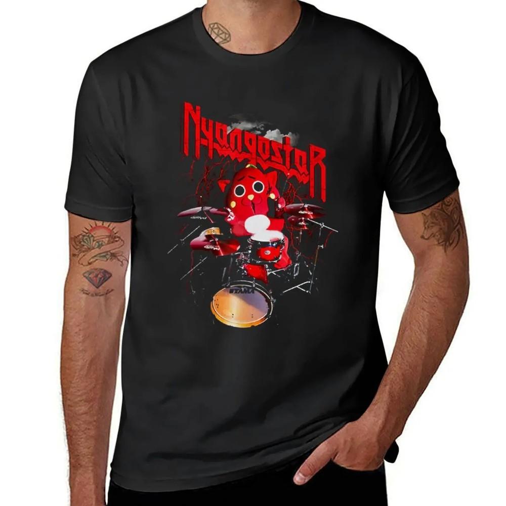 Nyango Star a Nyango Star a Nyango Star Футболка Индивидуальные футболки Черные Мужская Унисекс Футболка