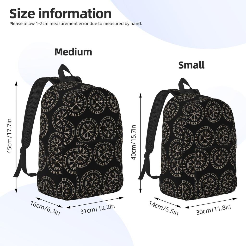 Рунический Викингский Компас Вегвизир Кельтский Рюкзак Daypack Большой Вместимости Детская Сумка для Книг Школьная Сумка Наплечные Сумки для Мужчин Женщин