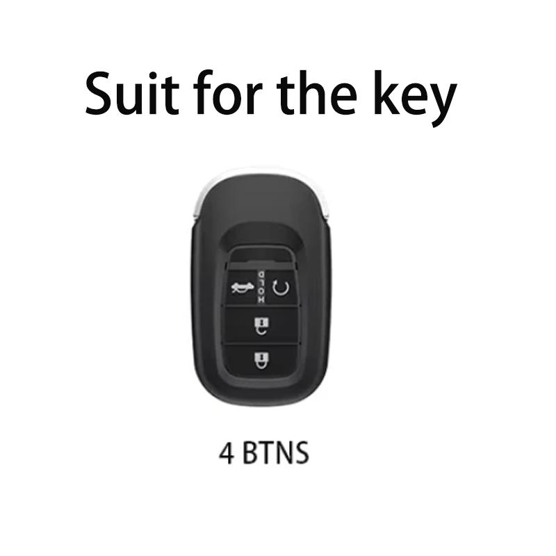 Car For Honda 2024 Civic Accord HR-V Pilot CR-V Smart Remote Key Case Cover Fob Keychain White Diamond TPU 4 Button