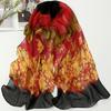 Women Summer Style Vintage Retro Irregular Stylish Shawl Silk Scarf EMA