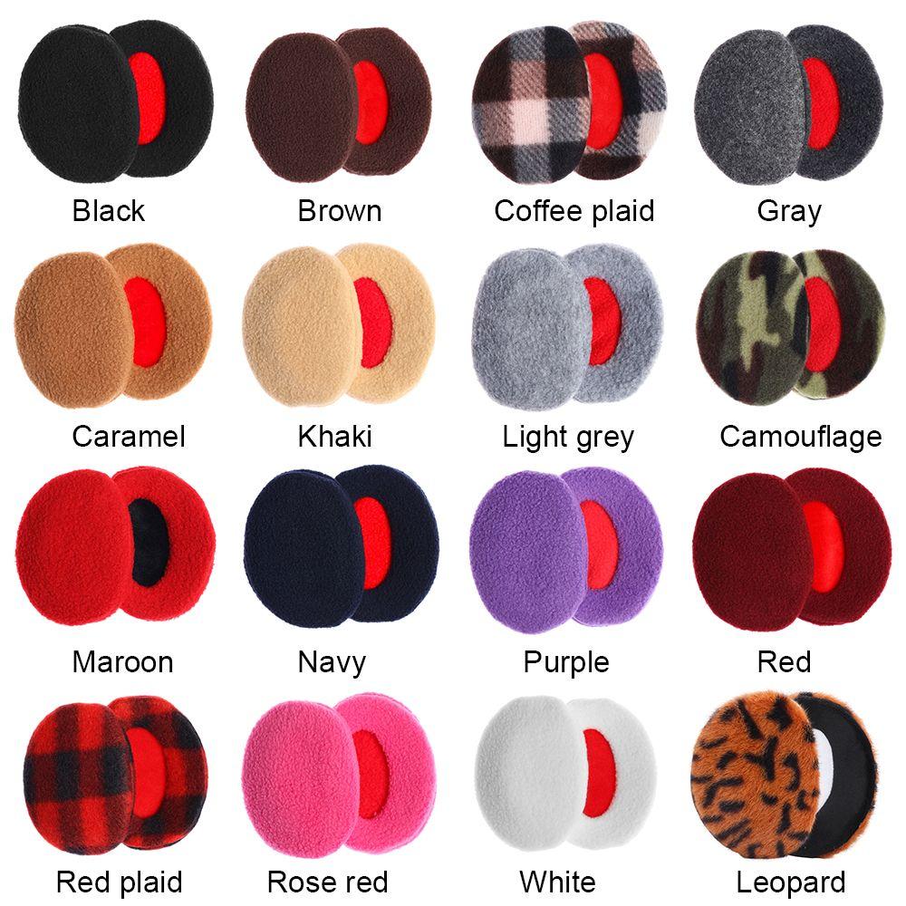 Ветрозащитный пушистый флис Зимняя защита ушей Утеплители для ушей Наушники-вкладыши Утеплители без ремешка