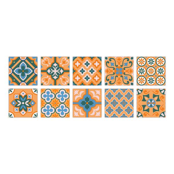 PVC Self-adhesive Sticker Waterproof DIY Tile Sticker Furniture Bathroom Kitchen Wall Stickers Removable Tile Stickers