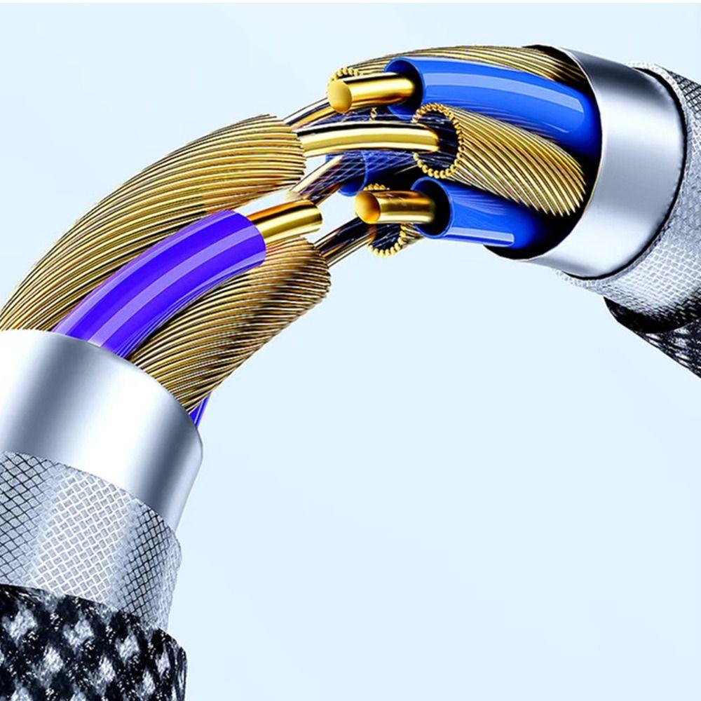 Плетеный USB-кабель Type A - Type C 7A USB C кабель для быстрой зарядки для Samsung/HUAWEI