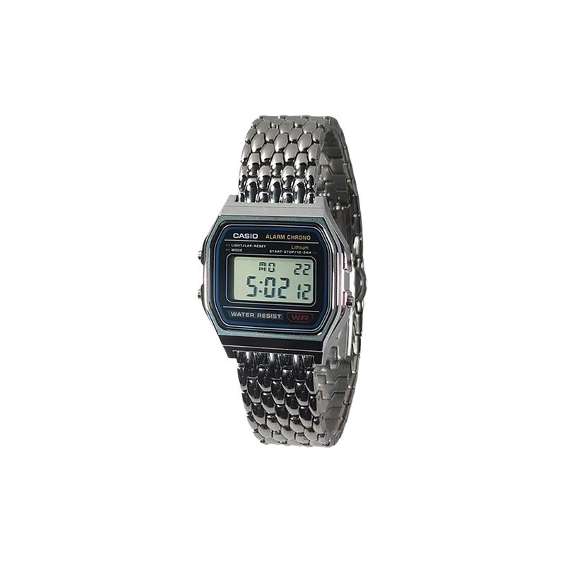 Casio Индивидуальные часы модифицированная серия классические ретро модный тренд водонепроницаемые для жизни Кварцевые Стальной ремешок тот же стиль для мужчин и A158WA-1