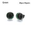 20pcs/10pairs 8 Colors Puppet Crystal Eyes with Washer Glitter Crystal Eyes  DIY Doll Accessories