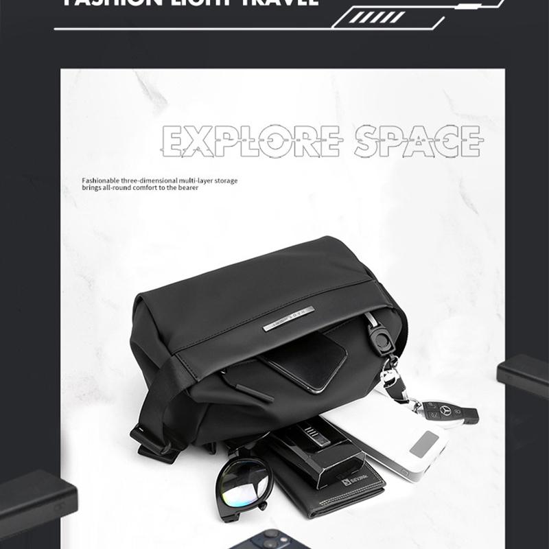 Fashion Solid Color Men Waist Packs 2022 New High Quality Waterproof Nylon Crossbody Bags Casual Sport Storage Chest Bag Pocket