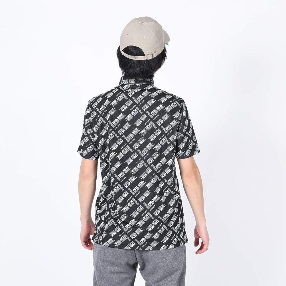 Ping Apparel Men's Short Sleeve Polo Shirt (Bias Logo Print) / Golf / 621-3160301 010_Black L
