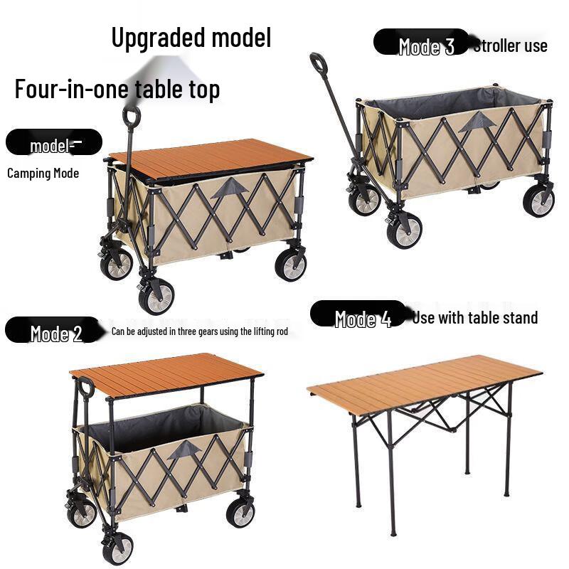 OEING Foldable Camping Utility Wagon Tabletop Accessory