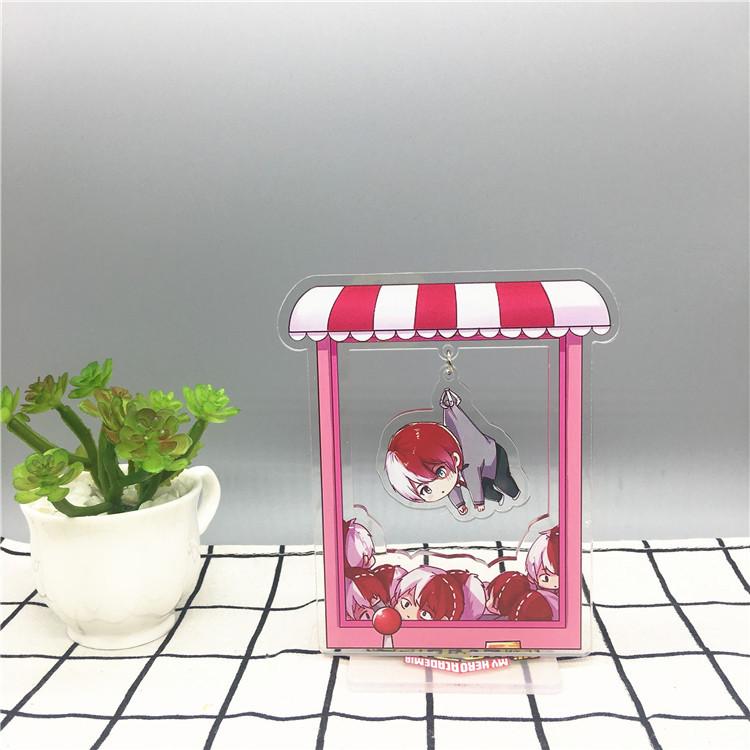 Игровая аниме-геройская академия, акриловая подставка для персонажей, брелок для ключей, акриловая подставка для фигурки, окрашенный декор стола, украшение, подарок