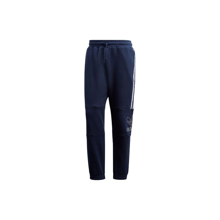 Adidas Originals Trefoil Outline Pants Casual Sportswear Men Bottoms Blue DH5791