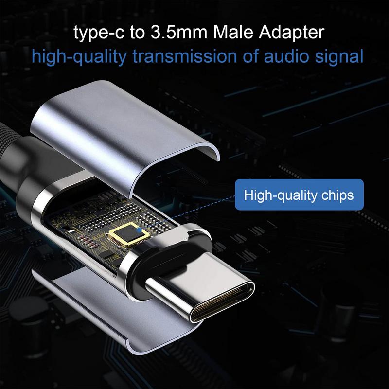 AUX Аудиокабель Type-C USB C на 3,5 мм разъем AUX Шнур Адаптер для автомобильной колонки и наушников для телефона Type-C Конвертер