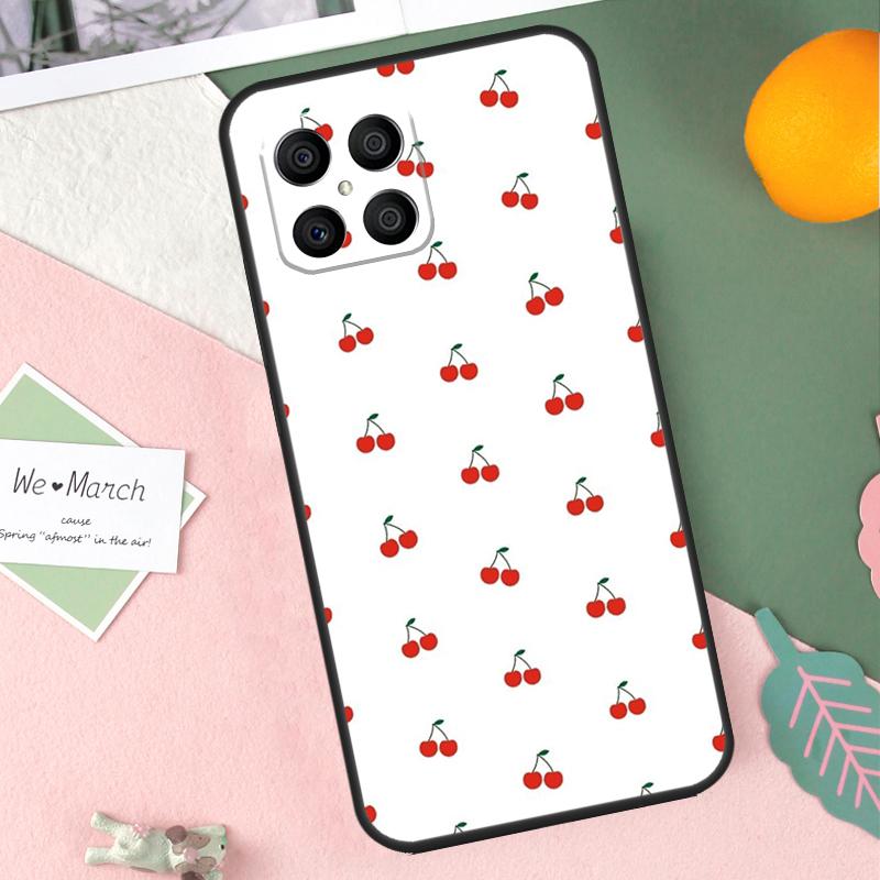 Милый коллаж из вишни Чехол для Honor X9b X8b X9a X8a X8 X9 X9c 50 70 90 Lite Honor 200 Pro Magic 7 5 6 Lite Обложка