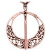 2025 Fashion Vintage Brooch Viking Bronze Hollow Belt Buckle Spiral Brooch Cloak Pin Clasp Brooches Retro Medieval Norse Jewelry