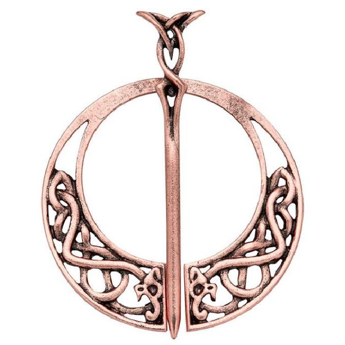 2025 Fashion Vintage Brooch Viking Bronze Hollow Belt Buckle Spiral Brooch Cloak Pin Clasp Brooches Retro Medieval Norse Jewelry