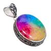 Ювелирный кулон из серебра 925 пробы с радужным солнечным кварцевым драгоценным камнем 2,17 дюйма AH-865